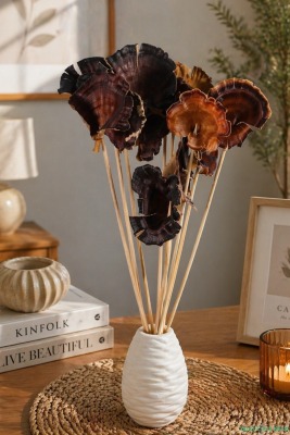 Kuru Çiçek Doğal Mushroom (Mantar) 28 cm 10lu - Yapay Çiçek Sitesi