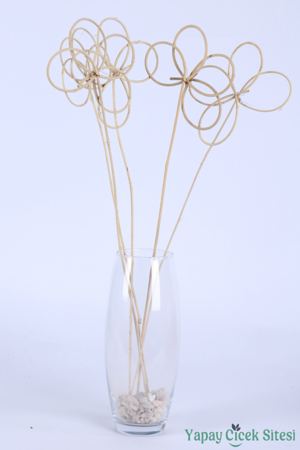 Rattan Lata İnce Ay Çiçeği 55 Cm 5li - 2