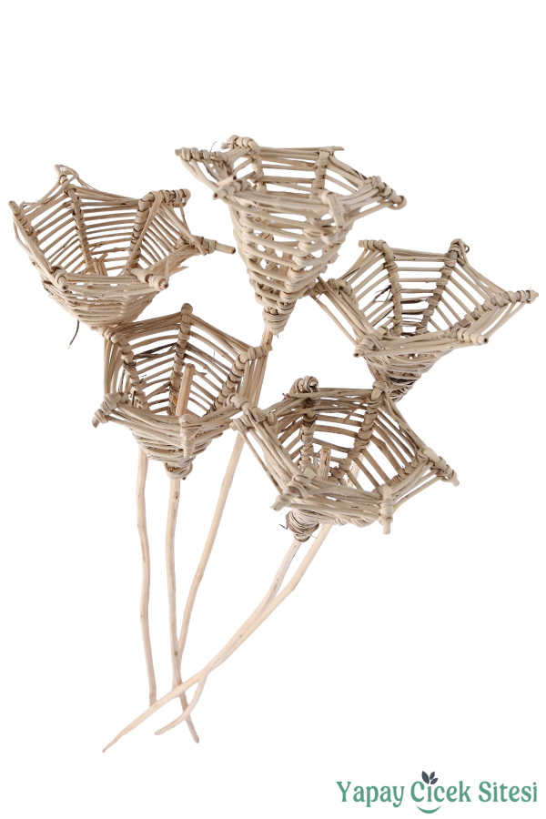 Rattan Altıgen Koni 60 Cm 5li - 1