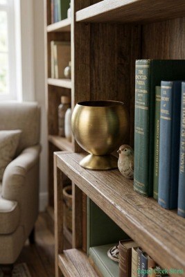 Metal Dekoratif Küre Saksı 12 cm Bronz - 3