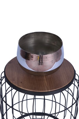 Metal Dekoratif Saksı 17 Cm Gümüş - 3