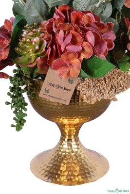 Metal Vazoda Premium Yapay Aranjmanı Model 10 - 4