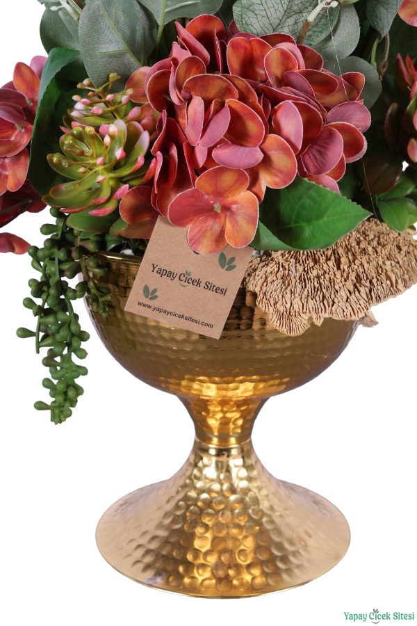 Metal Vazoda Premium Yapay Aranjmanı Model 10 - 4