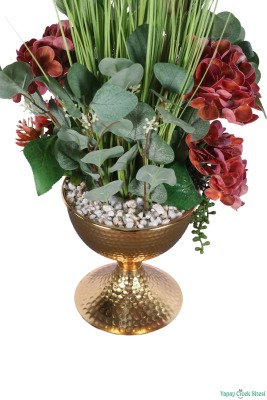 Metal Vazoda Premium Yapay Aranjmanı Model 10 - 5