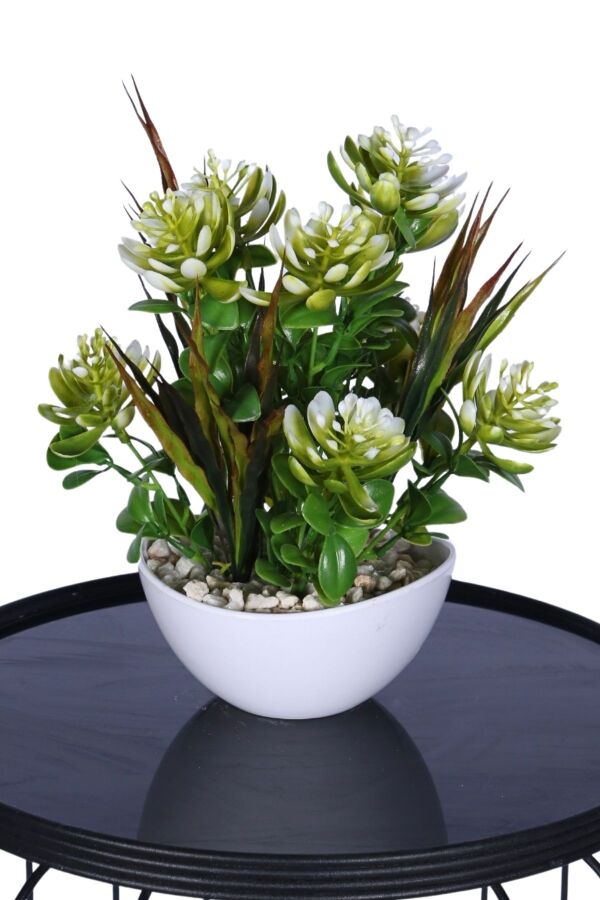 Mini Saksıda Yapay Sukulent Bahçesi 26 cm - 1