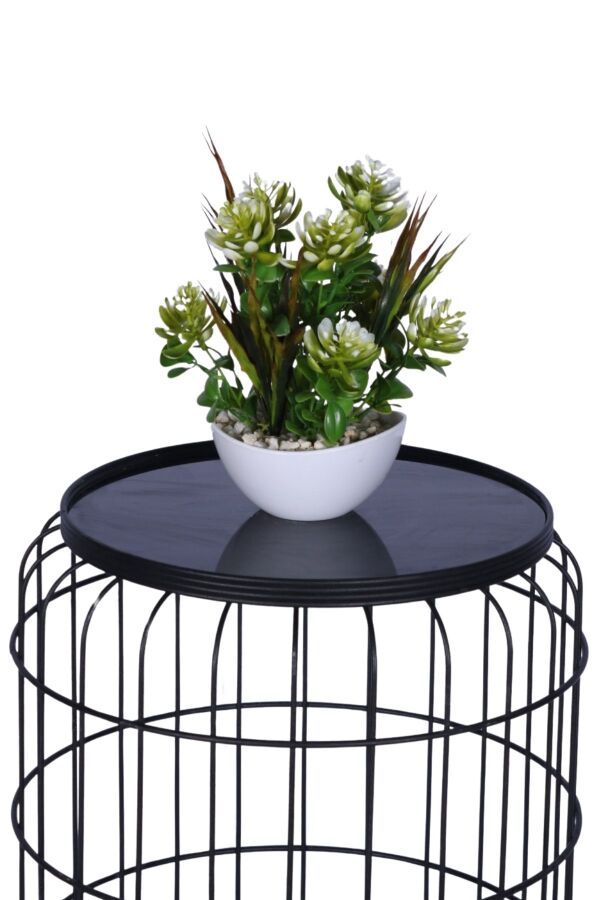 Mini Saksıda Yapay Sukulent Bahçesi 26 cm - 4