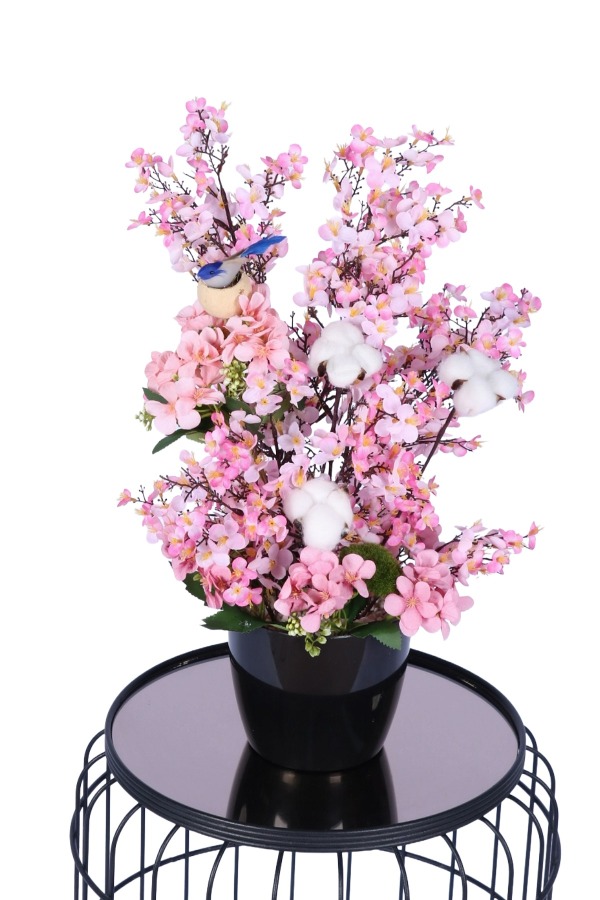 Pamuklu Yapay Sakura Japon Tanzimi 50 cm - 1