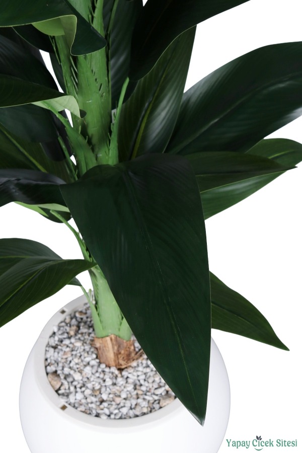 Plastik Küre Saksıda Yapay Starliçe Bitkisi 87 Cm - 4