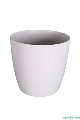 Plastik Saksı 21cm Kırık Beyaz - 2