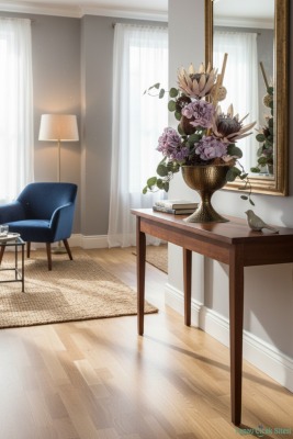 Metal Vazoda Premium Yapay Çiçek Aranjmanı Model 8 - 6