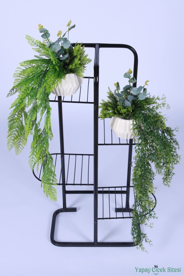 Saksılı Yapay Bitki Sarkan Sarmaşık 2li Set Model 1 - 1