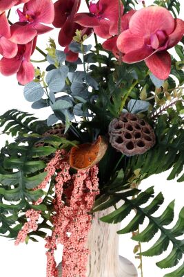 Seramik Saksıda Premium Yapay Çiçek Aranjmanı Model 3 - 4