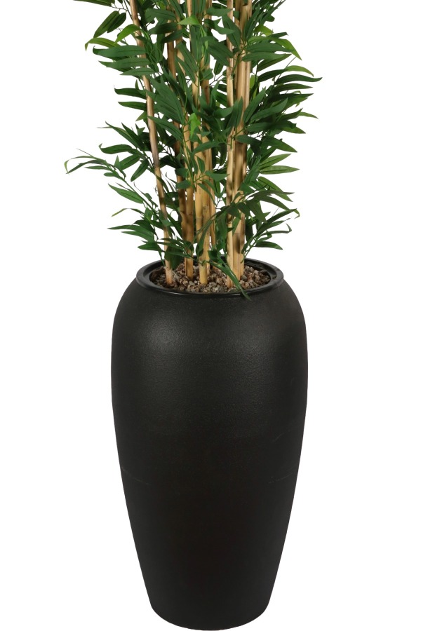 Siyah Fiber Saksıda Yapay Bambu Ağacı 305 cm - 3