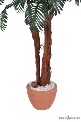Tropikal Yapay Areka Ağacı 180 cm Bohem Kiremit Saksıda - 2