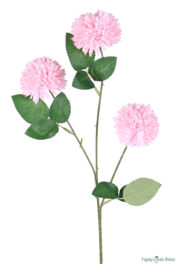 Yapay 3 Top Karanfil 62 cm Pembe - 3