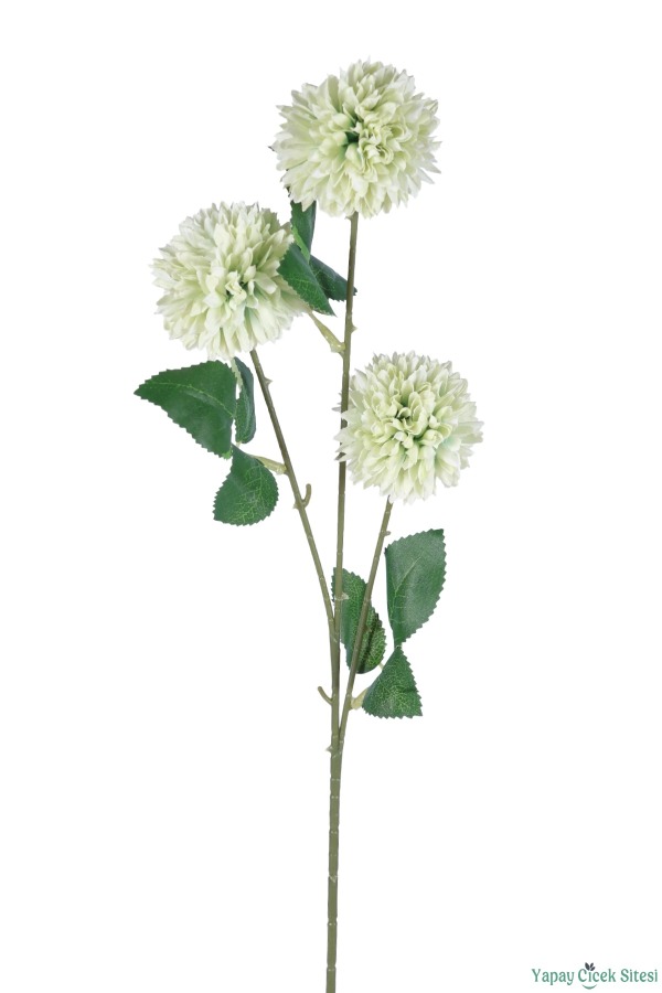 Yapay 3 Top Karanfil 62 cm Yeşil - 4