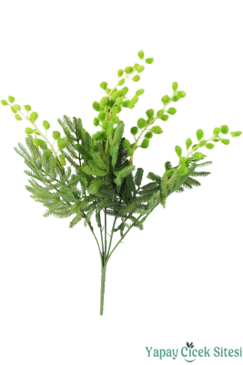 Yapay Akasya (Mimosa) Yeşillik Demeti 5 dal - Yapay Çiçek Sitesi