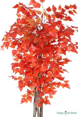 Yapay Akçaağaç 180 cm Bohem Saksıda Turuncu - 2