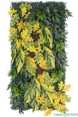 Yapay Bitkili Duvar Paneli 50x100 cm Model 6 - Yapay Çiçek Sitesi