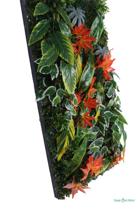 Yapay Bitkili Duvar Paneli 50x100 cm Model 9 - 4
