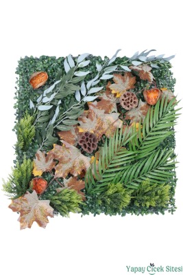 Yapay Bitkili Duvar Paneli 50x50 cm Model 1 - 2