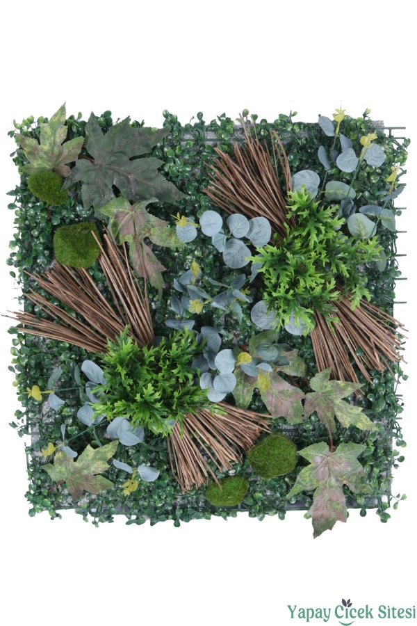 Yapay Bitkili Duvar Paneli 50x50 cm Model 3 - 1