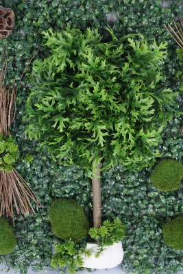 Yapay Bitkili Duvar Paneli 50x50 cm Model 6 - 2