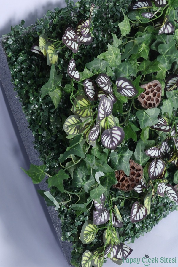 Yapay Bitkili Duvar Paneli 50x50 cm Model 8 - 3