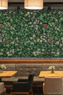 Yapay Bitkili Duvar Paneli 50x50 cm Model 8 - 4