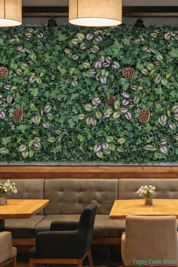 Yapay Bitkili Duvar Paneli 50x50 cm Model 8 - 4