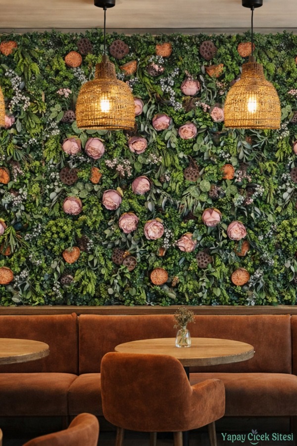 Yapay Bitkili Duvar Paneli 50x70 cm Model 1 - 4