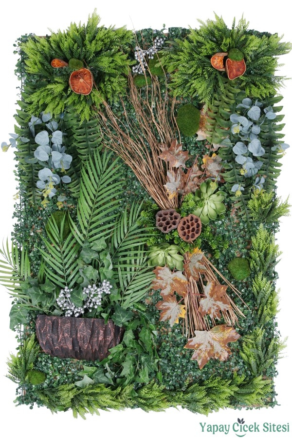 Yapay Bitkili Duvar Paneli 70x105 cm Model 1 - 1