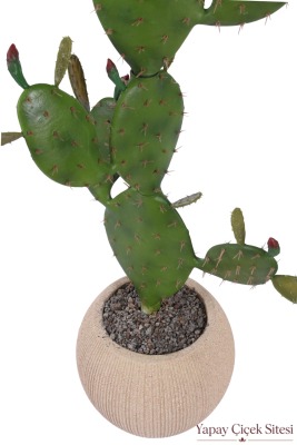 Bohem Küre Saksıda Yapay Kaktüs 120 cm Model 2 - 2