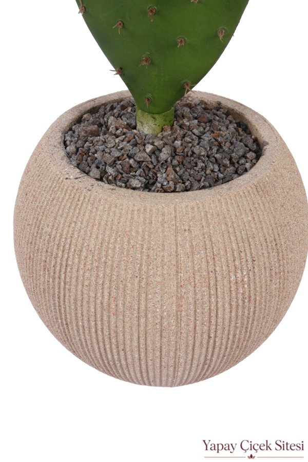 Bohem Küre Saksıda Yapay Kaktüs 120 cm Model 2 - 3