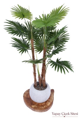 Bohem Küre Saksıda Yapay Palmiye Fanpalm Ağacı 155 cm - Yapay Çiçek Sitesi