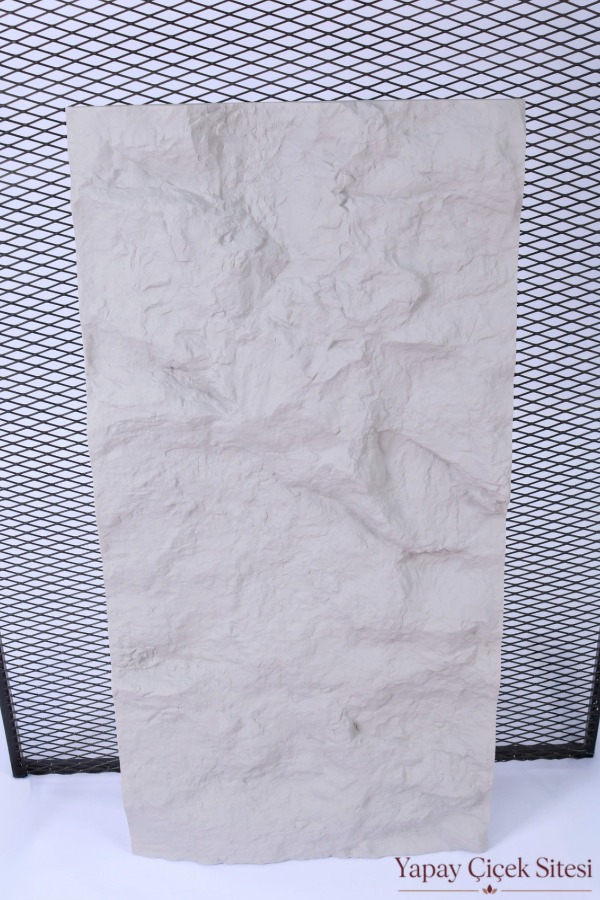 Boyanabilir Poliüretan Panel Kaya Model 60x120 cm Ekru - 1