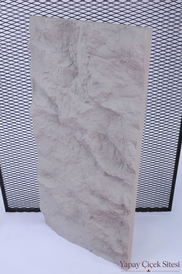 Boyanabilir Poliüretan Panel Kaya Model 60x120 cm Ekru - 3