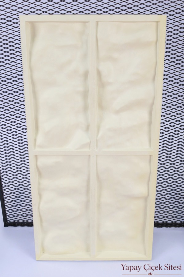Boyanabilir Poliüretan Panel Kaya Model 60x120 cm Ekru - 4
