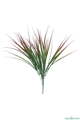 Kuru Çiçek Doğal Saz Çiçeği 50cm 6lı Kızıl-Yeşil - 2