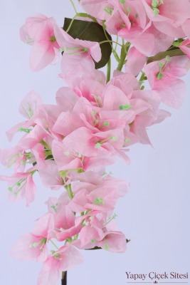 Yapay Begonvil Çiçeği Dalı 115 cm Pudra Pembe - 3