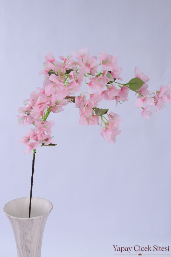 Yapay Begonvil Çiçeği Dalı 115 cm Pudra Pembe - 4