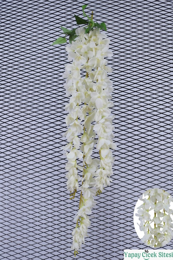 Yapay Dendrobium Orkide Sarkıt Sarmaşığı 100 cm - Kırık Beyaz - 1