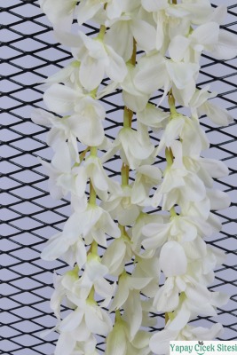 Yapay Dendrobium Orkide Sarkıt Sarmaşığı 100 cm - Kırık Beyaz - 2