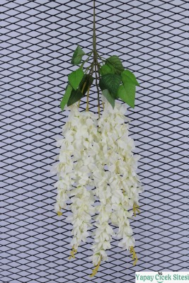 Yapay Dendrobium Orkide Sarkıt Sarmaşığı 65 cm - Kırık Beyaz - Yapay Çiçek Sitesi
