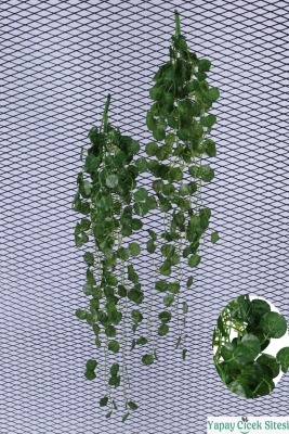Yapay Dichondra Sarkıt Sarmaşığı - 2 Adet - 90cm - Yeşil - Yapay Çiçek Sitesi