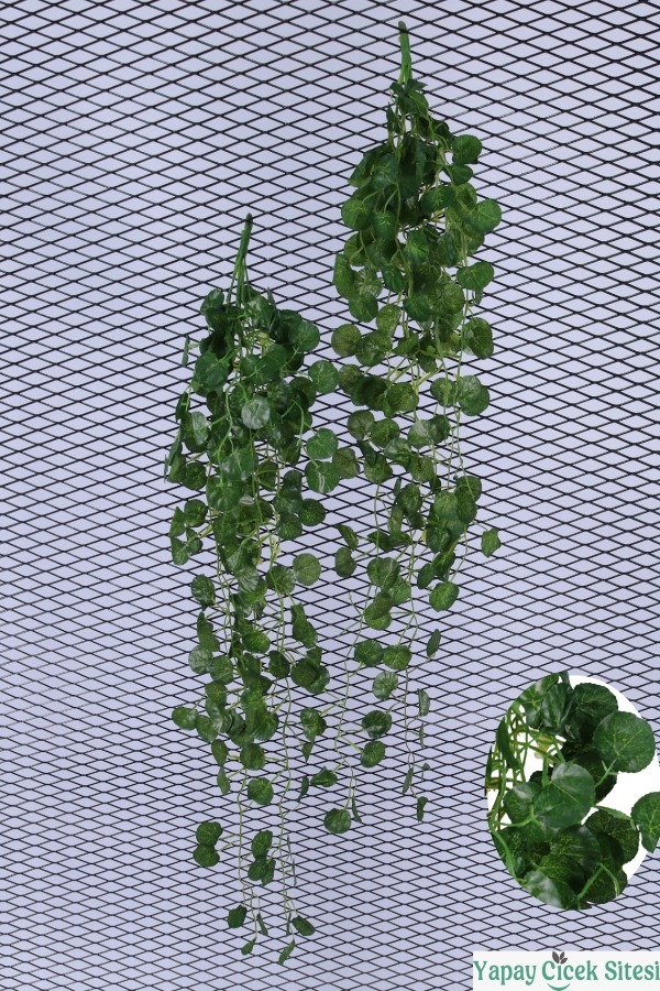 Yapay Dichondra Sarkıt Sarmaşığı - 2 Adet - 90cm - Yeşil - 1