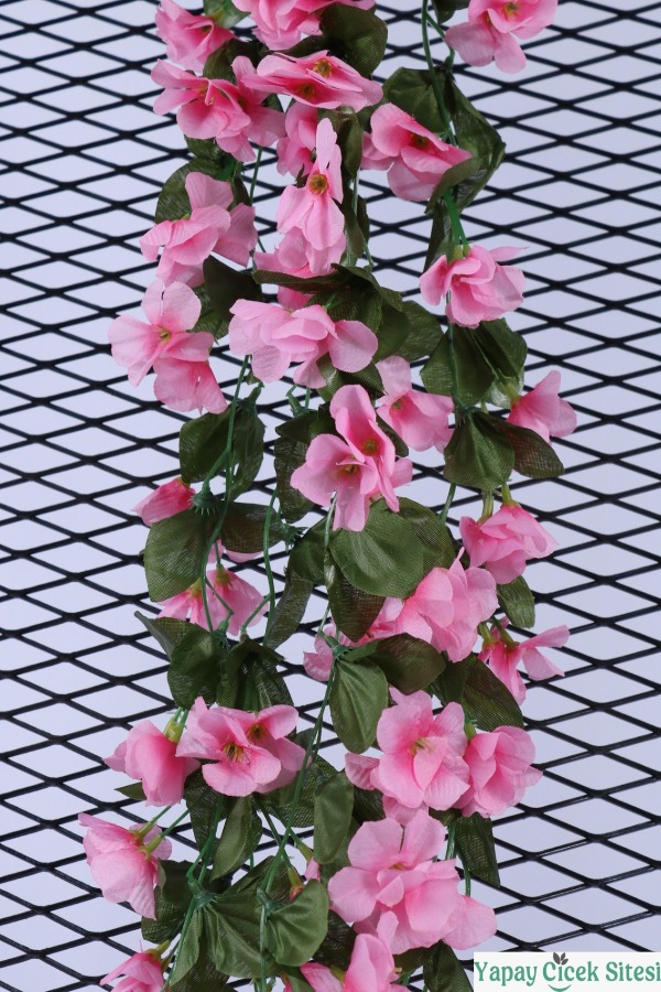 Yapay Hanımeli Sarkan Sarmaşığı 80 cm - Pembe - 3