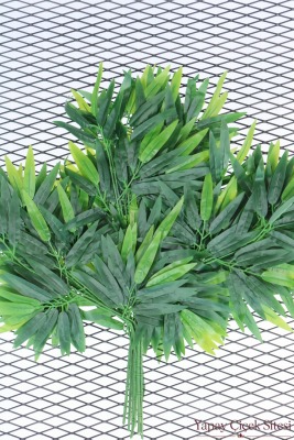 Yapay Islak Dokulu Bambu Dalı 12 Adet 70 cm Açık Yeşil - 3
