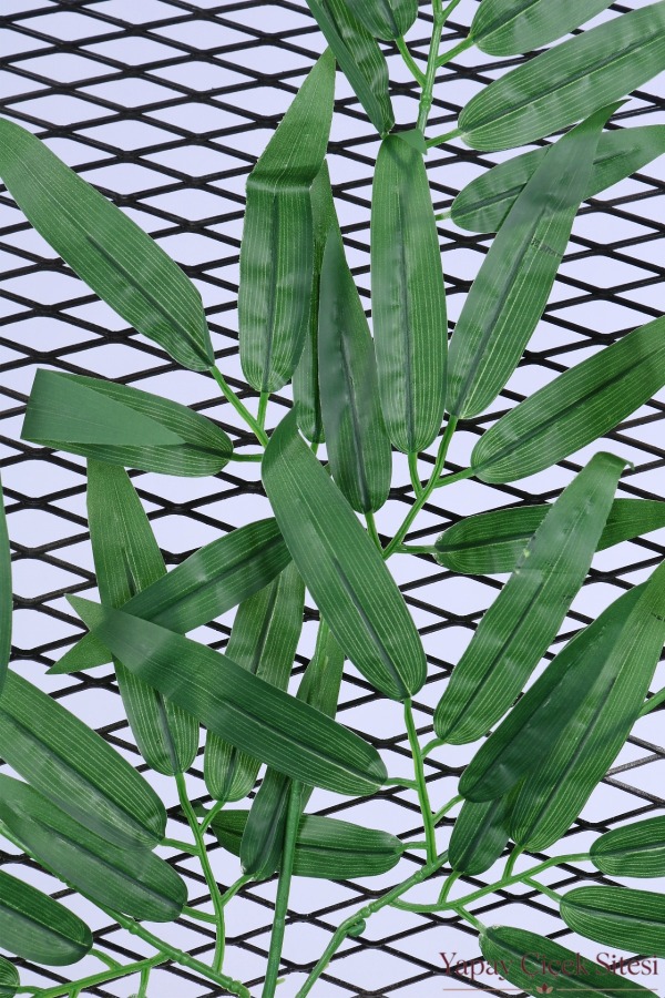 Yapay Islak Dokulu İri Bambu Dalı 70 cm 12 Adet Yeşil - 4