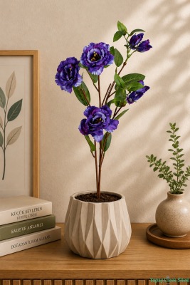 Yapay Lisyantus Dalı 70cm Mor - 2